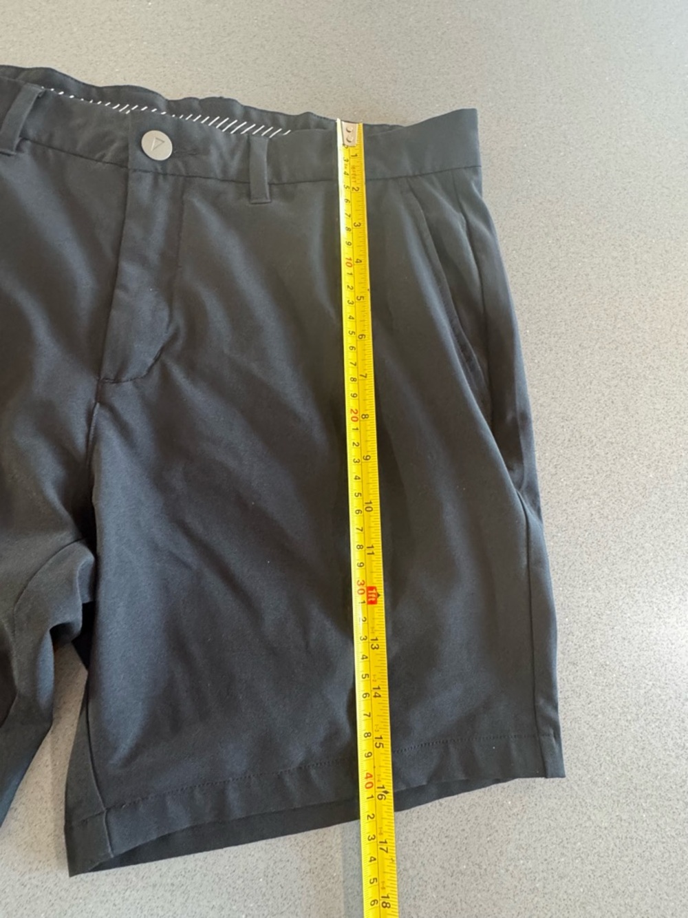 Primo Golf Men's Black Performance Chino Shorts/Golf - Size Medium - Picture 6 of 6